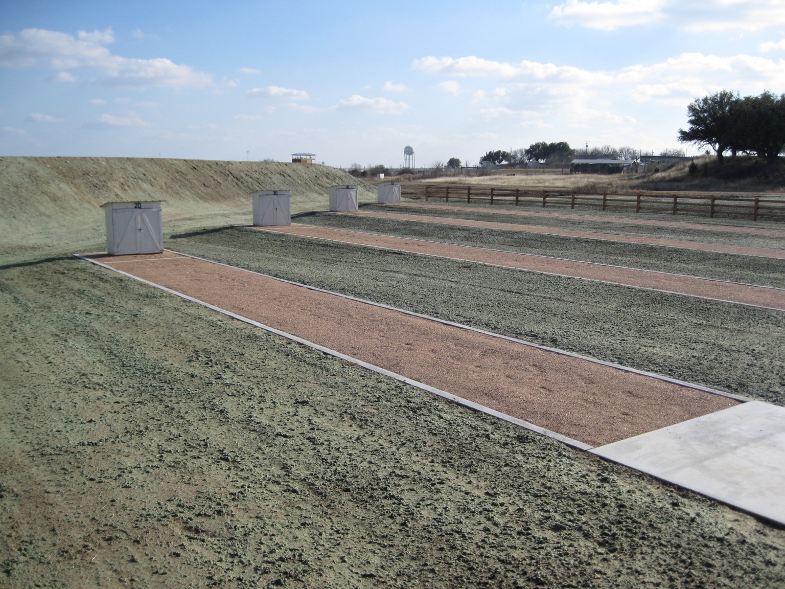 Military shooting range constructed by EG Sierra
